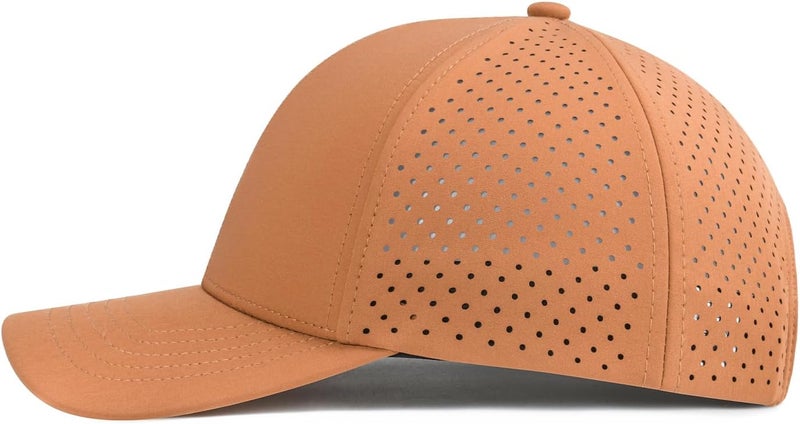 VOBOOM Men Quick Dry Baseball Cap Laser Cut Mesh Ball Curved Brim Snapback Hat - Image 3